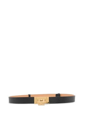Elisabetta Franchi textured buckle belt - Black