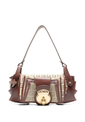 Fendi Pre-Owned 1990s Zucchino canvas shoulder bag - Brown