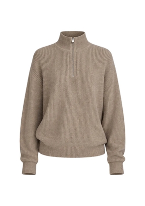 Jenni Kayne ribbed half-zip sweater - Neutrals