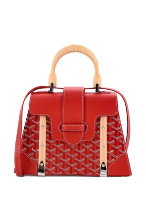 Goyard Pre-Owned Saigon Top Handle Bag Coated Canvas with Leather PM satchel - Neutrals