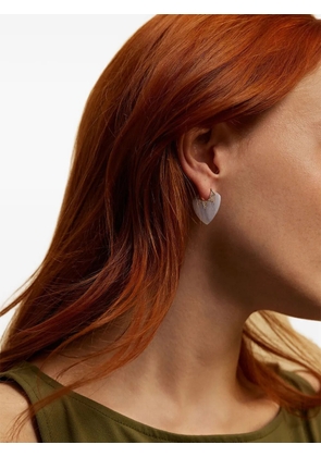 Sorellina Blue Lace Agate Classic Guitar Pick Earrings - Gold