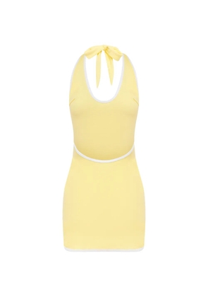 FAE SWIM Ava halter mini dress - Yellow