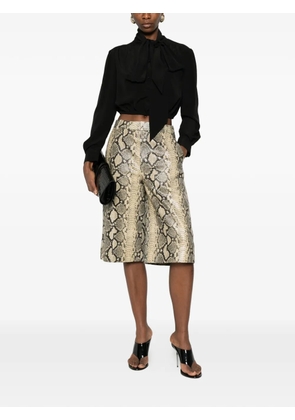 Saint Laurent tie blouse - Black