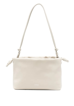 LOEWE Flamenco knot-detail shoulder bag - White