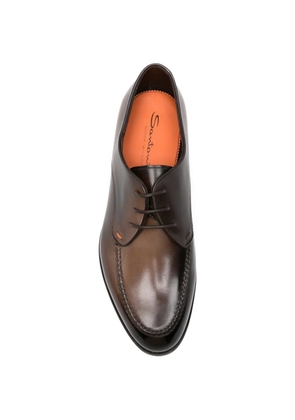 Santoni two-tone derby shoes - Brown