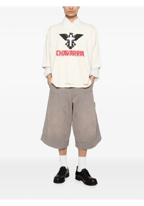 Willy Chavarria graphic-print T-shirt - Neutrals