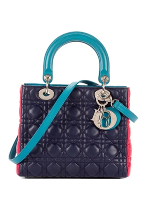 Christian Dior Pre-Owned Lady Dior Cannage quilted tote bag - Blue