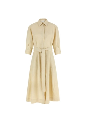 P.A.R.O.S.H. knotted belt shirt dress - Neutrals