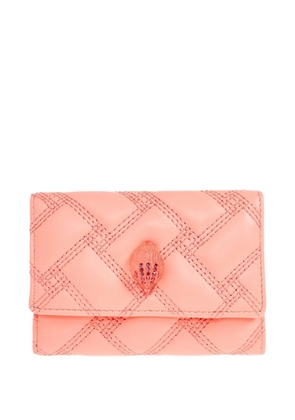 Kurt Geiger London Kensington embellished leather wallet - Pink