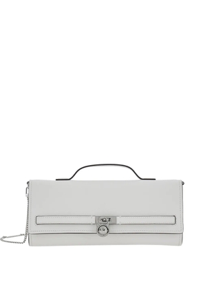 Michael Michael Kors Hamilton Moderne padlock chain tote bag - White