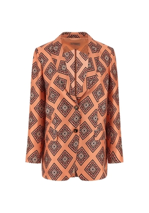 Alberto Biani patterned blazer - Orange