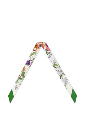 Gucci flora-print ribbon - White
