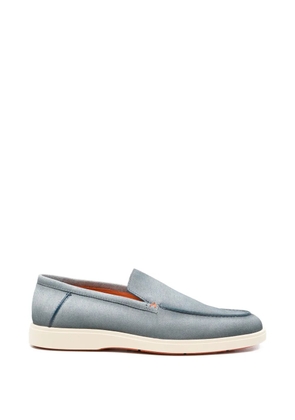 Santoni stitched loafers - Blue