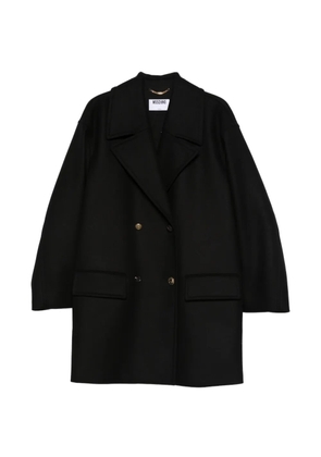 Moschino double-breasted coat - Black