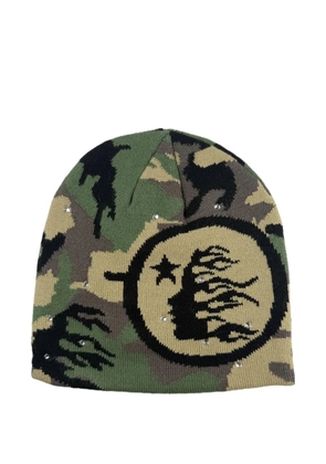 HELLSTAR camouflage beanie hat - Green