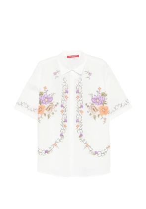 Marina Rinaldi Mrsemblema floral shirt - White