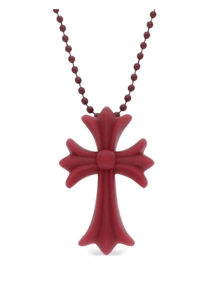 Chrome Hearts cross-pendant necklace - Red