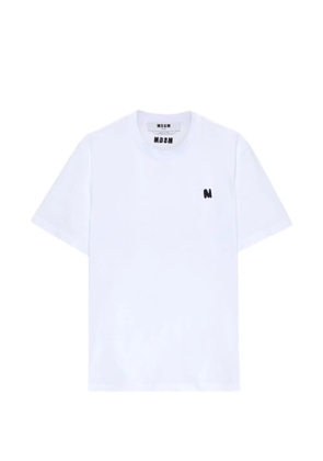 MSGM letter-detail T-shirt - White