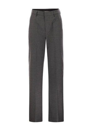 DONDUP logo-detail tailored trousers - Grey