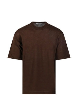 Roberto Collina crew-neck T-shirt - Brown