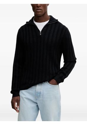 Armani Exchange zip high-neck sweater - Black