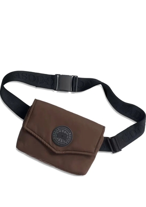 Canada Goose logo-patch messenger bag - Brown