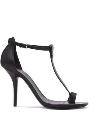 Burberry stiletto-heel leather sandals - Black
