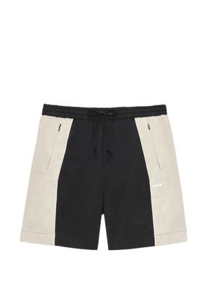 MSGM colour-block drawstring deck shorts - Black