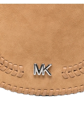 Michael Michael Kors Josie logo suede cross body bag - Neutrals