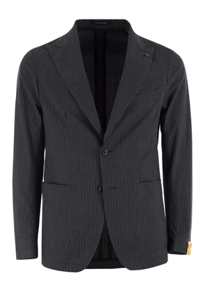 Tagliatore pinstripe two-button jacket - Blue