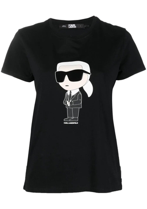 Karl Lagerfeld Ikon organic-cotton T-shirt - Black