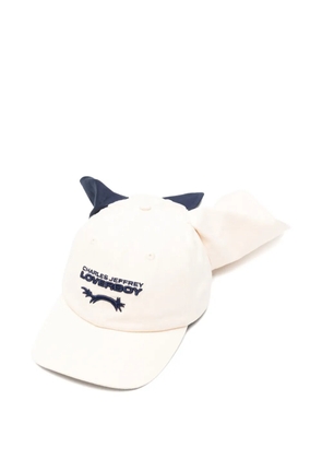 Charles Jeffrey Loverboy colour block bunny cap - Neutrals