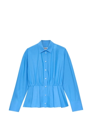 MSGM gathered shirt - Blue