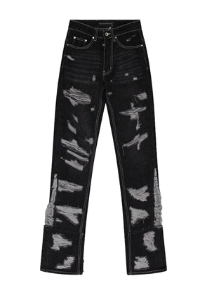 Who Decides War distressed jeans - Black