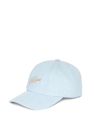 MSGM embroidered cap hat - Blue
