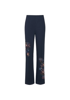 Cinq A Sept Kingsley blooming linework trousers - Blue
