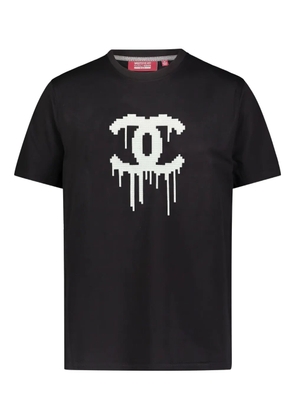 Mostly Heard Rarely Seen 8-Bit double C drip T-shirt - Black