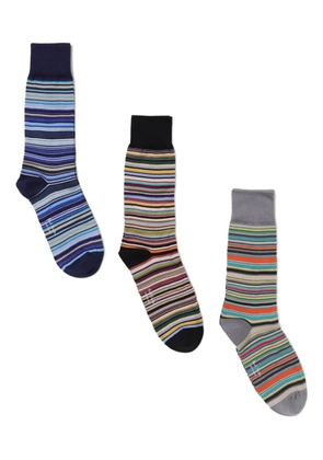 Paul Smith striped socks (pack of three) - Blue