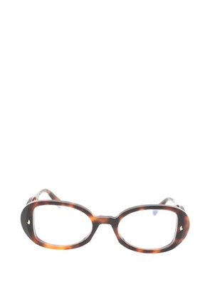 Sestini Eyewear Ventiquattro oval-frame glasses - Brown
