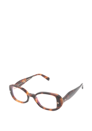 Sestini Eyewear Ventiquattro oval-frame glasses - Brown