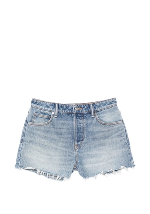 Alexander Wang distressed-effect shorts - Blue