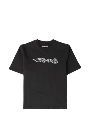 YARDSALE flame-graphic T-shirt - Black