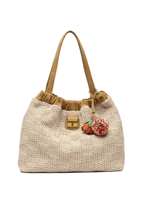 Marc Jacobs The Summer Cristina woven tote bag - Neutrals