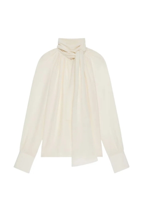 Givenchy knot collar blouse - Neutrals