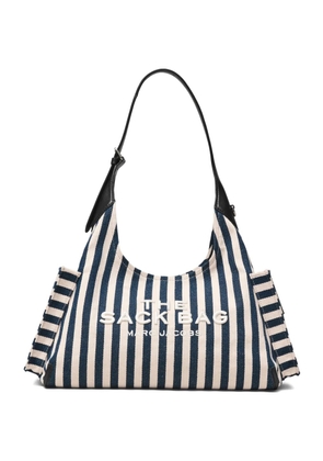 Marc Jacobs The Belted Canvas striped tote bag - Blue