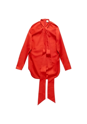 Tod's tie-neck shirt - Red