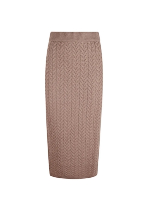 'S Max Mara cable-knit midi skirt - Brown