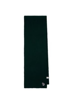 Paul Smith embroidered wool scarf - Green