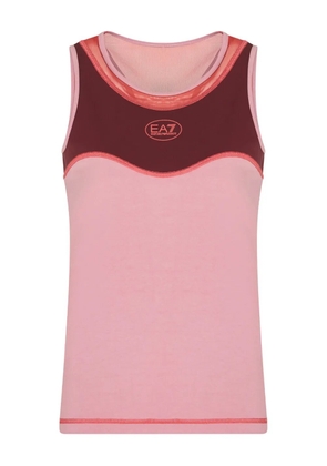 Ea7 Emporio Armani panelled racerback top - Pink