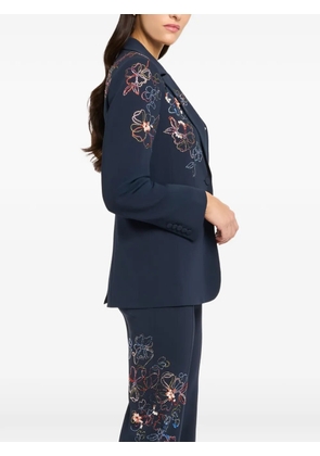 Cinq A Sept Karlie floral-detail blazer - Blue